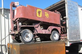 The Zamboni Company acquired Model C11 in January of 2012 and it is currently being restored. The machine was originally delivered to Denver University in 1953.